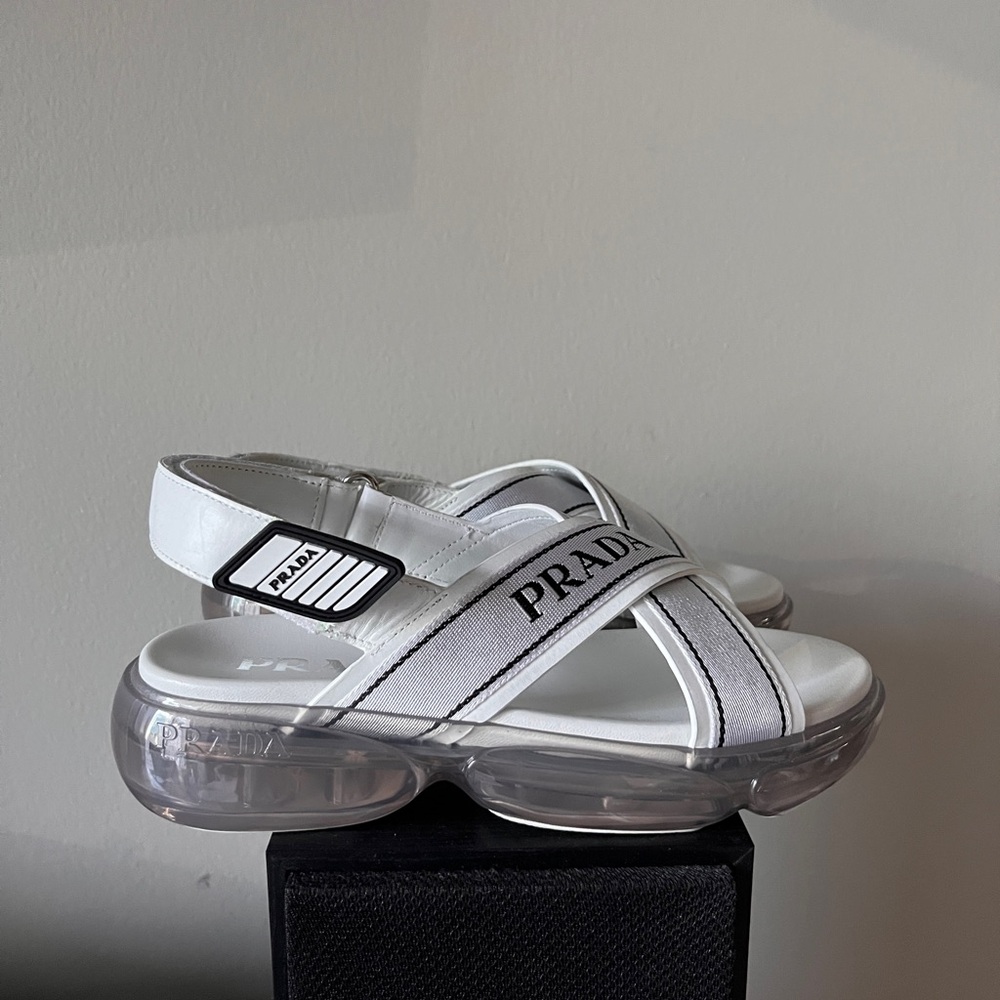 Prada Cloudbust White Sandal 37